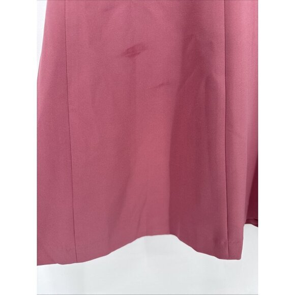 Kay Unger Sansa Womens Size 4 Pink Pleated Bateau Neck Sleeveless Formal Gown - Picture 12 of 14